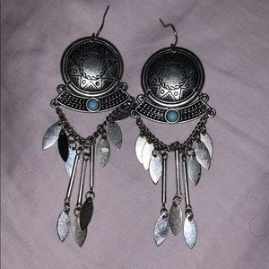 Silver ‘Tribal’ Earrings